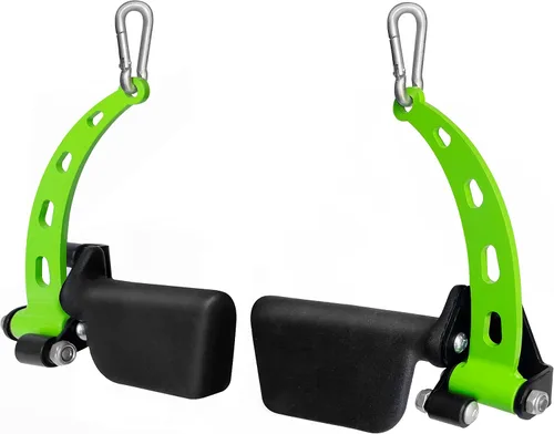Vista 12 de Yes4All Neutral Paddle Grip LAT Pull Down Bar, Range of Motion Spreader Handle Cable Attachments
