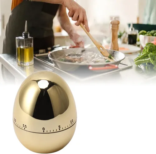 Vista 3 de Fdit Temporizadores, 60 Minutos Mecánico Temporizador de Cocina Reloj Despertador Herramienta de Cocina Utensilios de Cocina y Gadgets (Oro)