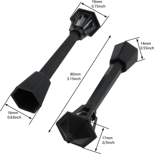 Vista 4 de 10pcs mini poste de lámpara de plástico negro miniatura tren ferrocarril lámpara poste luces calle luz