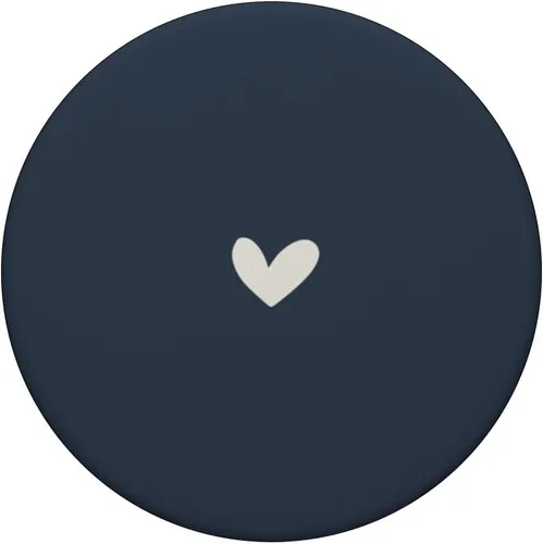 Vista 3 de Azul marino polvoriento: lindo y sencillo y elegante, bohemio, dibujado a mano, PopSockets intercambiables PopGrip