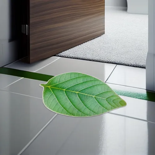Vista 9 de Alfombra de baño verde bonita alfombra de baño antideslizante para baño, alfombra de baño esponjosa para plantas, alfombra verde menta moderna