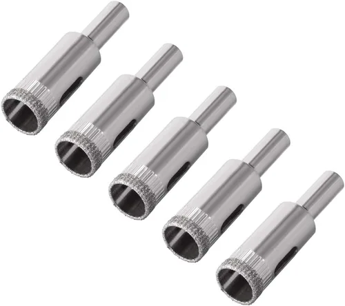 Vista 10 de uxcell Brocas de diamante de 0.157 in, sierras de agujero para azulejos de vidrio, porcelana, mármol, botellas de cerámica, ollas de ladrillo