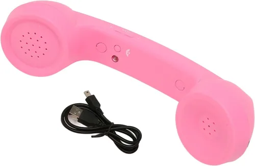 Vista 6 de Teléfono retro con Bluetooth, receptor de teléfono a prueba de radiación para teléfono celular con llamada cómoda, clásico vintage inalámbrico