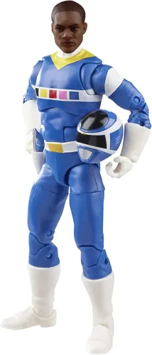 Vista 6 de Power Rangers Lightning Collection in Space Blue Ranger Vs. Silver Psycho Ranger, paquete de 2 figuras de acción coleccionables de 6 pulgadas