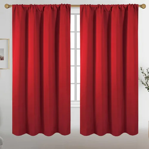 Vista 40 de Diraysid Cortinas opacas beige para dormitorio y sala de estar, cortinas con aislamiento térmico para oscurecer la habitación, 42 x 63 pulgadas, 2