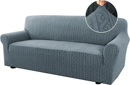 Vista 25 de H.VERSAILTEX - Fundas de silla de 1 pieza, fundas elásticas para sofá lavables, antideslizantes, suaves, para mascotas, fundas para sofá de mejora