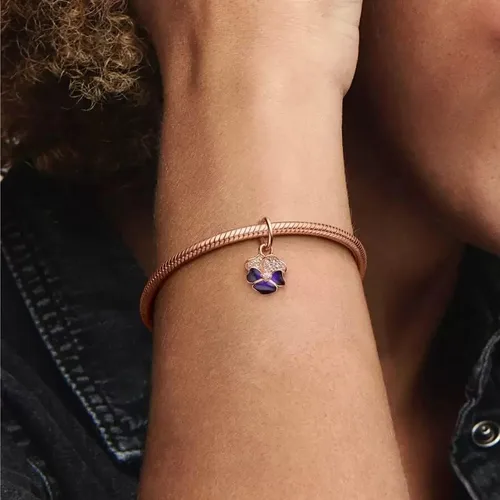 Vista 6 de Dijes de plata de ley 925 para pulseras y collares, cuentas de viaje de flores de luna, dijes de árbol familiar, regalo de joyería para mujeres