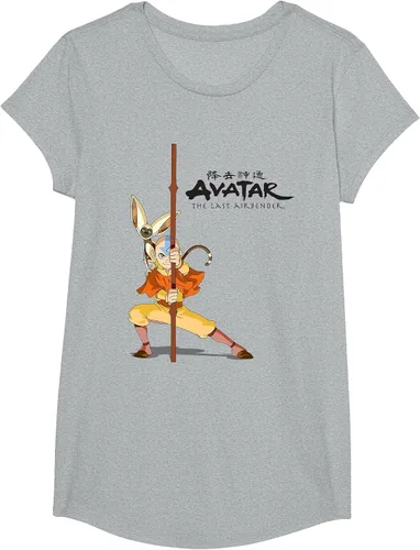 Vista 7 de Avatar: The Last Airbender Aang Momo Camiseta Heather Grey
