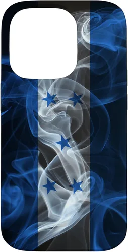 Vista 17 de iPhone 16 Smoky Honduras Flag - Funda de orgullo hondureño estilo humo