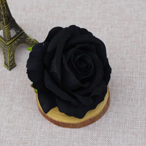 Vista 21 de 10 piezas de flores artificiales sin tallo de 3.9 in de cabeza de rosas artificiales estéticas para bodas, ramos, guirnaldas