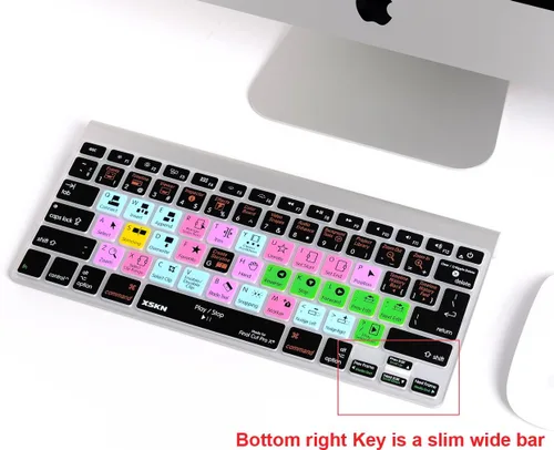 Vista 5 de Final Cut Pro X - Funda protectora de silicona para MacBook Pro 13 15 17 pulgadas (teclado ISO de EE. UU. / Europa)