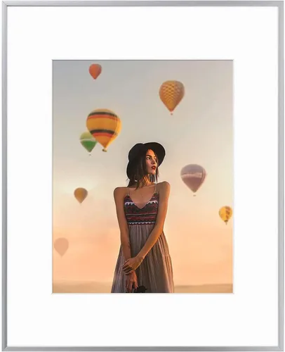 Vista 27 de Frametory, Portarretratos de aluminio negro de 6 x 8 pulgadas, juego de 1, ideal para mostrar fotos de 5 x 7 con paspartú o 6 x 8 sin paspartú