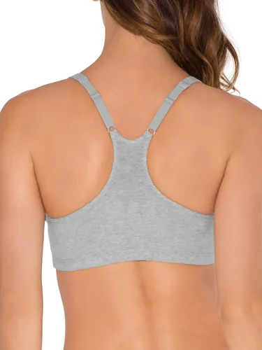 Vista 7 de Fruit of the Loom - Brasier deportivo ajustable con frente drapeado y espalda cruzada, para mujer