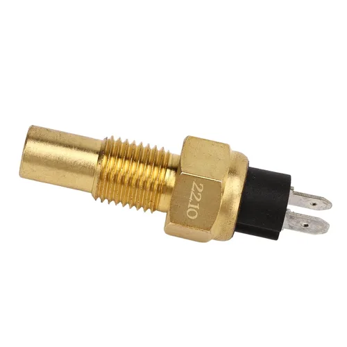 Vista 3 de Sensor de temperatura del refrigerante del motor, sensor de temperatura del agua de aceite 1/4NPT con alarma automática y, M14x1.5 257.0 °F 6‑24V
