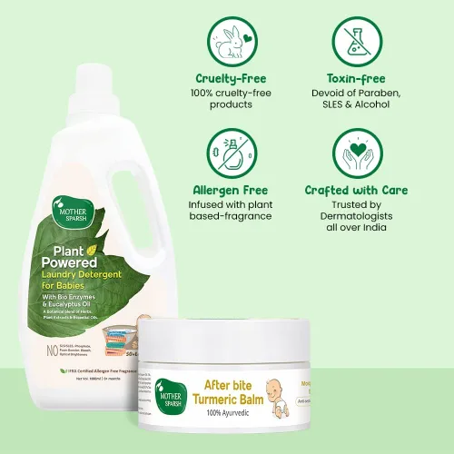 Vista 5 de Mother Sparsh Detergente líquido para ropa de bebé (1Ltr+25gms)