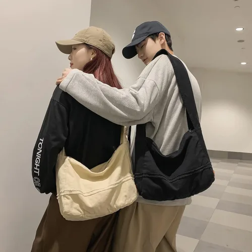 Vista 7 de Large Crossbody Purse Canvas Tote Bag Women Hobo Bag Stylish Handbag Fashion shoulder Bag
