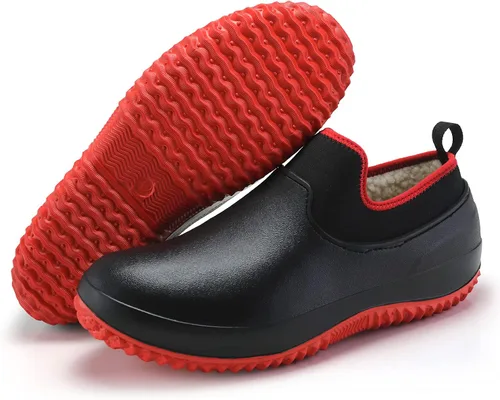 Vista 11 de Meidiastra Zapatos de chef para hombre y mujer, impermeables, antideslizantes, para cocina, trabajo, zuecos de enfermera, zapatos de seguridad