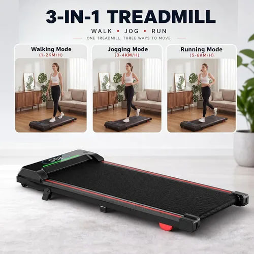 Vista 6 de JUKER Caminadora debajo del escritorio con inclinación, RGB y Bluetooth