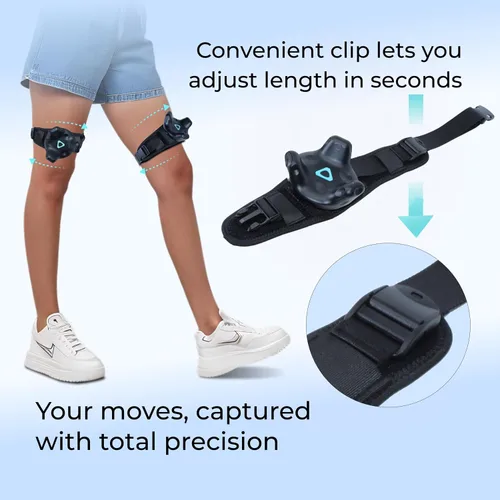 Vista 35 de Skywin VR Tracker Belt & VR Tracker Straps for HTC Vive System, 2 Pack Adjustable Belt and Hand Straps for VR Full Body Tracking