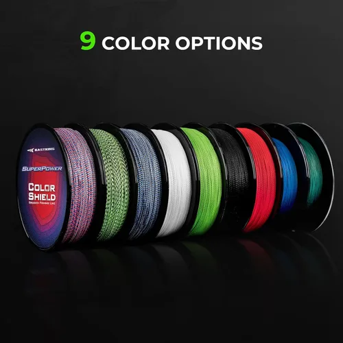 Vista 5 de KastKing Superpower ColorShield - Sedal de pesca trenzado, color resistente, 100% fibra UHMWPE teñida en solución, superlínea suave y fuerte