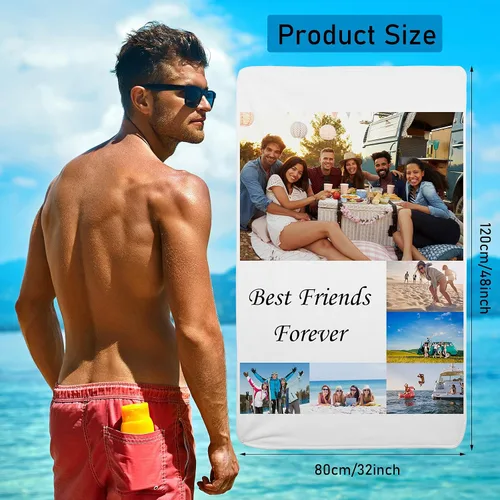Vista 2 de Nuanchu 1 manta de sublimación para bebé de 31 x 47 pulgadas, manta de sublimación blanca personalizada de franela suave ligera para vacaciones