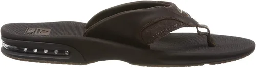 Vista 6 de Reef Mens Leather Fanning Flip Flops