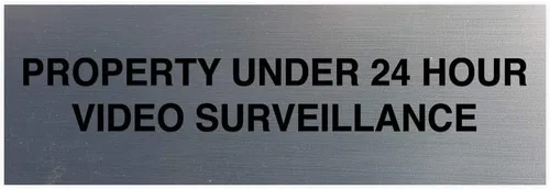 Vista 9 de Signs ByLITA Basic Property - Señal de video bajo vigilancia (24 horas), tamaño pequeño