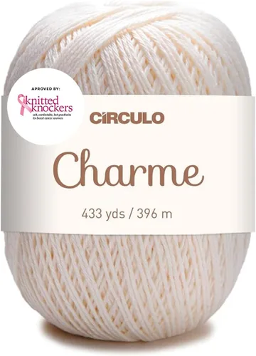 Vista 55 de CIRCULO Charme - Paquete de hilo para tejer y ganchillo, 3 bolas de 100% algodón virgen brasileño mercerizado, peso deportivo suave, color 2012