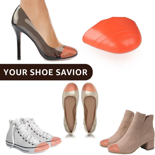 Vista 6 de Dr. Shoesert Rellenos de zapatos – Cojines de dedo del pie ajustan el tamaño del zapato, plantillas de tamaño medio para tacones altos, vestidos