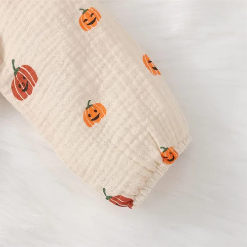 Vista 112 de Disfraz de Halloween para bebé niño y niña, mameluco de manga larga con diseño de calabaza, mameluco para Halloween