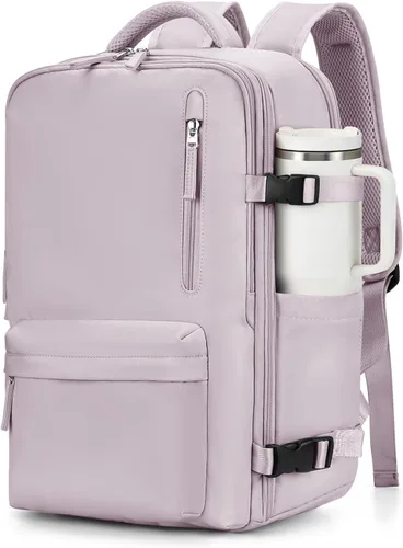 Vista 35 de VGCUB Mochila grande de viaje para trabajo, negocios, mochila para computadora portátil aprobada para vuelo, para mujeres y hombres, mochila