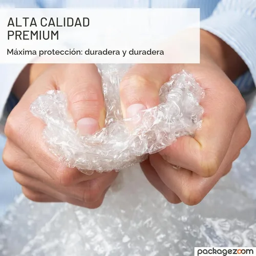Vista 3 de Envoltura de amortiguación de burbujas de 12 pulgadas x 20 pies, perforada cada 12 pulgadas, suministros de embalaje protector para mudanza y envío