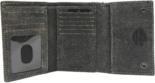 Vista 2 de Harley-Davidson BM2625L-TanBlk - Cartera de cadena para motociclista con diseño de calavera
