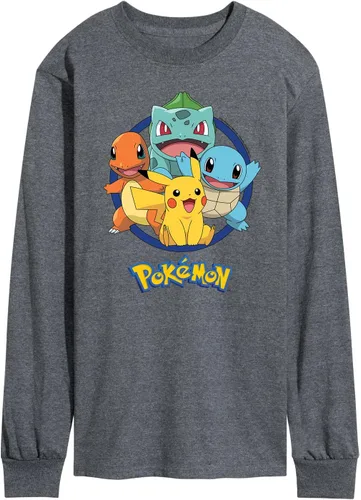 Vista 37 de HYBRID APPAREL - Team Pokémon - Camiseta de manga larga para hombre