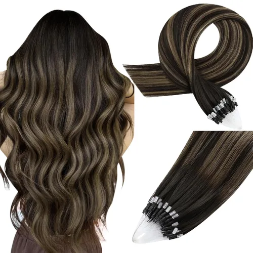 Vista 99 de Easyouth Extensión de cabello humano rubio con cola de caballo, extensiones de cabello humano rubio dorado con reflejos rubios, extensiones