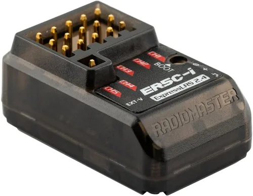 Vista 3 de RadioMaster ER5C-i 2.4GHz ELRS PWM Receptor RadioMaster RC 5CH ExpressLRS 2.4GHZ PWM Receptor para superficies RC (HELIDIRECT)