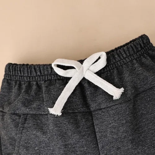 Vista 24 de Ropa de otoño e invierno para bebé, trajes de niño pequeño, sudadera de manga larga, sudadera de retazos y pantalones, 2 piezas, 12 meses a 5 años
