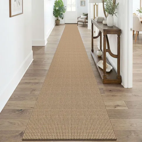 Vista 36 de KOZYFLY - Tapete para puerta de interior, lavable, pequeña, antideslizante, con respaldo de goma, felpudo de algodón para el hogar, color negro