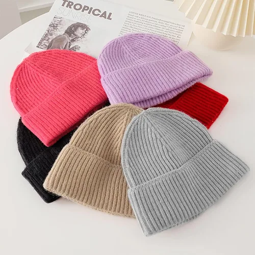 Vista 6 de Gorro de algodón holgado, elástico, hip-hop, cálido, unisex, holgado, ligero, para mujer