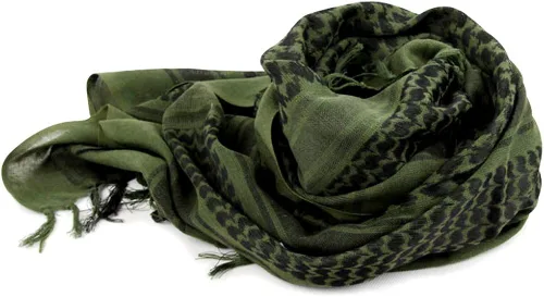 Vista 3 de MAGNIVIT - Bufanda táctica Shemag de algodón Keffiyeh para el desierto, bufanda árabe para cabeza y cuello