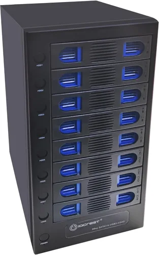 Vista 13 de IO CREST Caja USB tipo C de una sola bahía de 10 Gbps para HDD SATA de 2.5" y 3.5