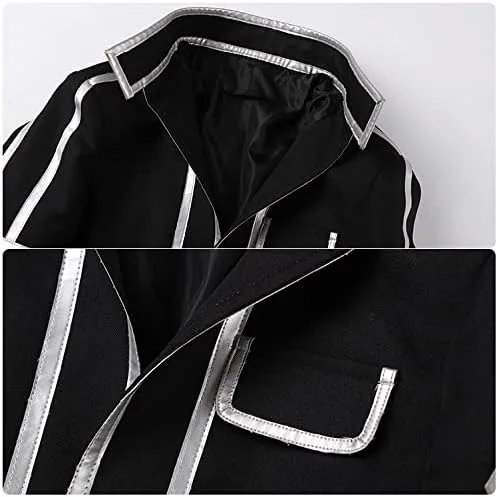Vista 6 de Disfraz de anime Sword Art Online SAO Anime Kazuto Kirigaya Kirito Cosplay