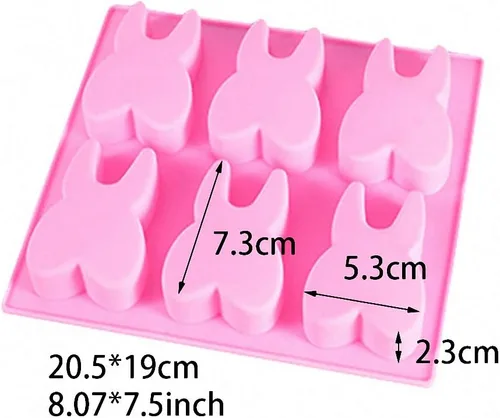 Vista 6 de Molde de silicona para dientes, divertida bandeja de cubitos de hielo con forma de dientes, molde de gelatina de postre de caramelo de chocolate
