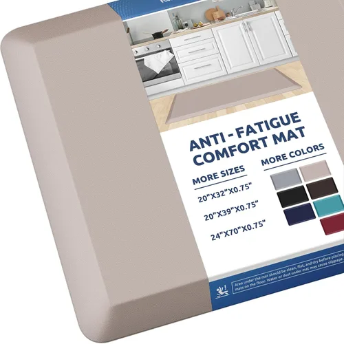 Vista 69 de KitchenClouds Alfombra de Cocina Acolchada Anti Fatiga 17.3"x28" Impermeable, Antideslizante, Alfombras de Pie y Comodidad para Escritorio/Piso