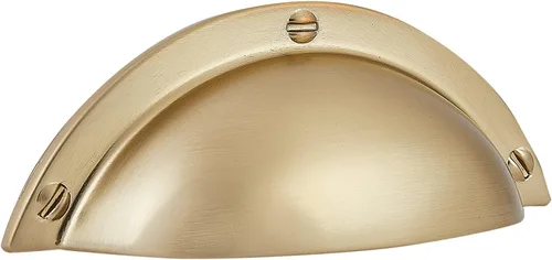 Vista 5 de HARPOON Paquete de 10 manijas para gabinetes de cocina de 2.5 pulgadas con agujero central, tiradores para cajones, color dorado champán
