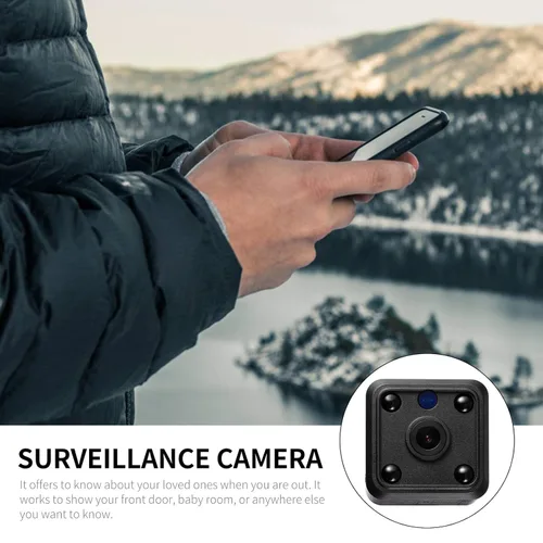 Vista 6 de HEALLILY 1080P Wireless HD Camera 155 Wide Angle Camera Mini Sensor Night Vision Camera Portable Security Camera