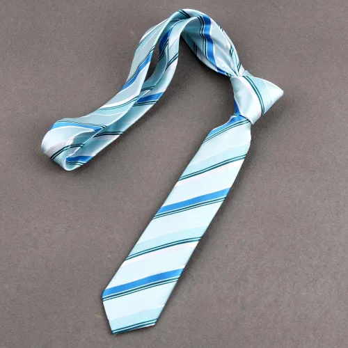 Vista 4 de Epoint Corbata delgada de seda multicolor para hombre