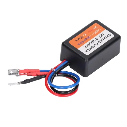 Vista 3 de Controlador estroboscópico, controlador estroboscópico de flash 12 V auto módulo intermitente 0.02‑20A LED Módulo de luz de giro 45 75 veces por