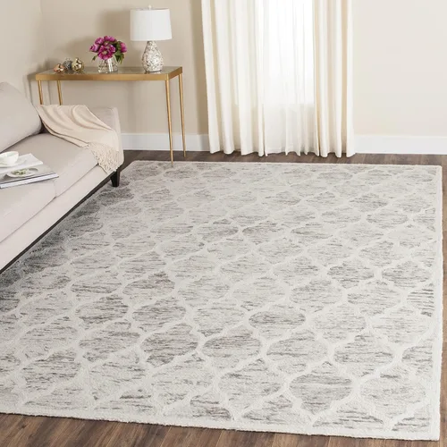 Vista 13 de Alfombra premium de lana hecho a mano, color marrón claro y marfil de la colección Safavieh Himalaya HIM121A, Lana
