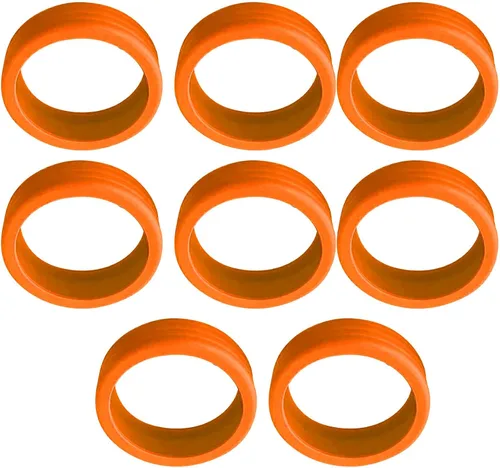 Vista 3 de JTLB Paquete de 8 fundas protectoras de silicona para maletas de equipaje, con cancelación de ruido y absorción de golpes, para maleta de carrito